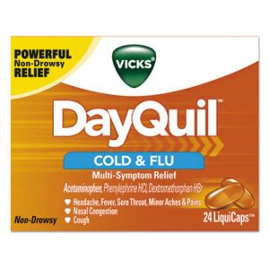DayQuil Cold & Flu LiquiCaps, 24/Box
