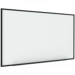 Interactive Magnetic Dry Erase Board, 90 x 52 7/10 x 4 1/5, White/Black Frame