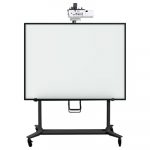 Interactive Board Mobile Stand With Projector Arm, 76w x 26d x 86h, Black