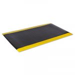 Wear-Bond Comfort-King Anti-Fatigue Mat, Diamond Emboss, 36 x 144, Black/Yellow