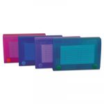 Index Card Case, Holds 100 3 x 5 Cards, Polypropylene, Assorted Colors
