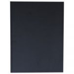 Casebound Hardcover Notebook, Wide/Legal Rule, Black Cover, 10.25 x 7.68, 150 Pages