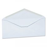 Business Envelope, #10, Monarch Flap, Gummed Closure, 4.13 x 9.5, White, 250/Carton