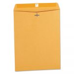 Kraft Clasp Envelope, #12 1/2, Cheese Blade Flap, Clasp/Gummed Closure, 9.5 x 12.5, Brown Kraft, 100/Box