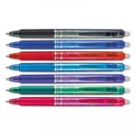 FriXion Clicker Erasable Retractable Gel Pen, 0.5mm, Assorted Ink/Barrel, 7/Pack