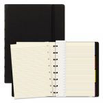 Notebook, 1 Subject, Medium/College Rule, Black Cover, 8.25 x 5.81, 112 Pages
