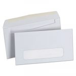 Business Envelope, #6 3/4, Cheese Blade Flap, Gummed Closure, 3.63 x 6.5, White, 500/Box