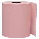 Impact Bond Paper Rolls, 0.45" Core, 3" x 165 ft, Pink, 50/Carton