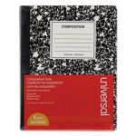 Composition Book, Medium/College Rule, Black Marble, 9.75 x 7.5, 100 Pages, 6/Pack