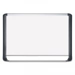 Lacquered steel magnetic dry erase board, 24 x 36, Silver/Black