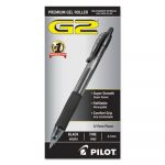 G2 Premium Retractable Gel Pen, 0.7mm, Black Ink, Smoke Barrel, Dozen