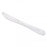 Wrapped Cutlery, 7 1/2" Knife, Heavyweight, White, 1000/Carton