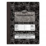 Composition Book, Wide/Legal Rule, Black Cover, 9.75 x 7.5, 100 Pages
