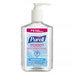 Advanced Hand Sanitizer Refreshing Gel, Clean Scent, 8 oz Pump Bottle, 12/Carton