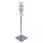 LTX or TFX Touch-Free Dispenser Floor Stand, Silver, 23 3/4 x 16 3/5 x 5 29/100