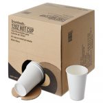 Convenience Pack Paper Hot Cups, 12 oz, White, 225/Carton