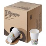 Convenience Pack Paper Hot Cups, 12 oz, Deerfield Print, 225/Carton