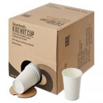 Convenience Pack Paper Hot Cups, 8 oz, White, 306/Carton