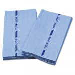 Tuff-Job Antimicrobial Foodservice Towels, Blue, 12 x 24, 1/4 Fold, 150/Carton