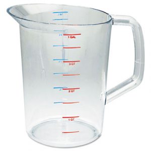 Bouncer Measuring Cup, 4qt, Clear