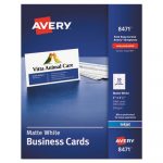 Printable Microperf Business Cards, Inkjet, 2 x 3 1/2, White, Matte, 1000/Box