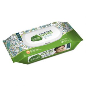 Free & Clear Baby Wipes, Unscented, White, 64/Pack