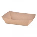 Paper Food Baskets, Brown Kraft, 2 lb Capacity, 1000/Carton