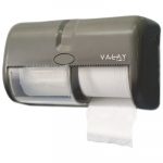 Valay Toilet Tissue Dispenser, 11.5" x 6.5", Black