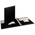 Durable Non-View Binder with DuraHinge and EZD Rings, 3 Rings, 1" Capacity, 11 x 8.5, Black