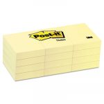 Original Pads in Canary Yellow, 1 1/2 x 2, 100-Sheet, 12/Pack