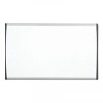 Magnetic Dry-Erase Board, Steel, 14 x 24, White Surface, Silver Aluminum Frame