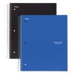 Wirebound Notebook, 3 Subjects, Medium/College Rule, Assorted Color Covers, 11 x 8.5, 150 Pages