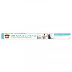 Dry Erase Surface with Adhesive Backing, 48" x 36", White