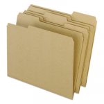 Earthwise by 100% Recycled Colored File Folders, 1/3-Cut Tabs, Letter Size, Natural, 100/Box