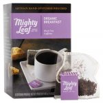 Whole Leaf Tea Pouches, Organic Breakfast Blend, 15/Box