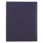 Duraflex Poly Notebook, 1 Subject, Medium/College Rule, Blue Cover, 11 x 8.5, 80 Pages
