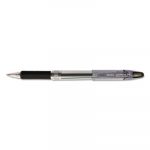 Jimnie Stick Gel Pen, Medium 0.7mm, Black Ink, Smoke Barrel, Dozen