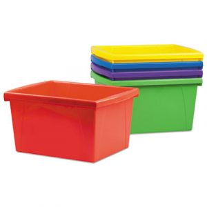 Storage Bins, 10 x 12 5/8 x 7 3/4, 4 Gallon, Assorted Color, Plastic