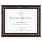 Document Frame, Desk/Wall, Wood, 8-1/2 x 11, Antique Charcoal Brushed Finish