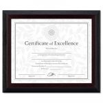 Stepped Award/Certificate Frame, 8 x 10, Black w/Walnut Trim