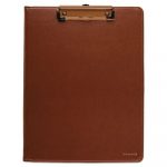 Signature Collection Monthly Clipfolio, 11 x 8 1/2, Distressed Brown, 2020