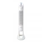 QuietSet Whole Room Tower Fan, White, 5 Speed