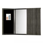 Medina Presentation Board, 48 x 48, White Surface, Gray Steel Frame