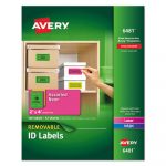 High-Visibility ID Labels, Inkjet/Laser Printers, 2 x 4, Assorted, 10/Sheet, 12 Sheets/Pack