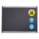 Prestige Plus Magnetic Fabric Bulletin Board, 72 x 48, Fiberboard/Plastic Frame