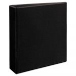 Heavy-Duty Non Stick View Binder with DuraHinge and Slant Rings, 3 Rings, 2" Capacity, 11 x 8.5, Black