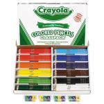 Colored Woodcase Pencil Classpack, 3.3mm, 20 EA of 12 Ast Colors + 12 Sharpeners