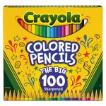 Long Barrel Colored Woodcase Pencils, 3.3 mm, 100 Assorted Colors/Set