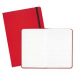 Red Casebound Hardcover Notebook, Wide/Legal Rule, Red Cover, 8.25 x 5.75, 71 Pages