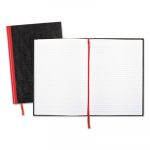Casebound Notebooks, Wide/Legal Rule, Black Cover, 11.75 x 8.25, 96 Pages